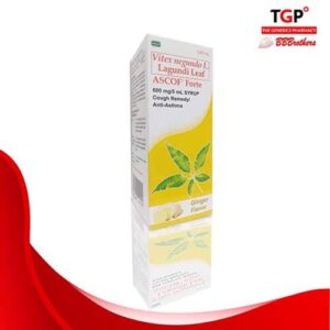 Vitex Negundo Lagundi Ginger Syrup 600/120ml (ASCOFFORTE)