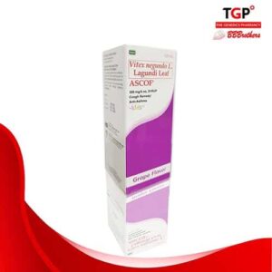 Vitex Negundo Lagundi Grape Syrup 300mg/120ml (ASCOF)