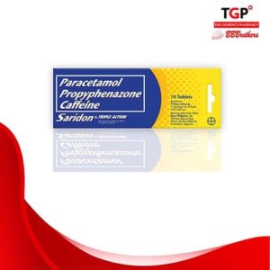 Paracetamol+Propyphenazone+Caffeine Tablet 250/150/50 10s (SARIDON)